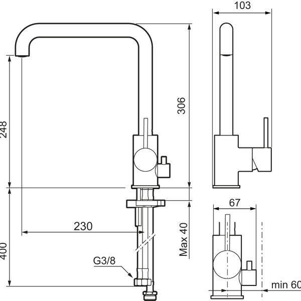 MORA INXX II sharp keittiöhana pk - venttiilein Harjattu Nikkeli 272071.76CA [6258364] |