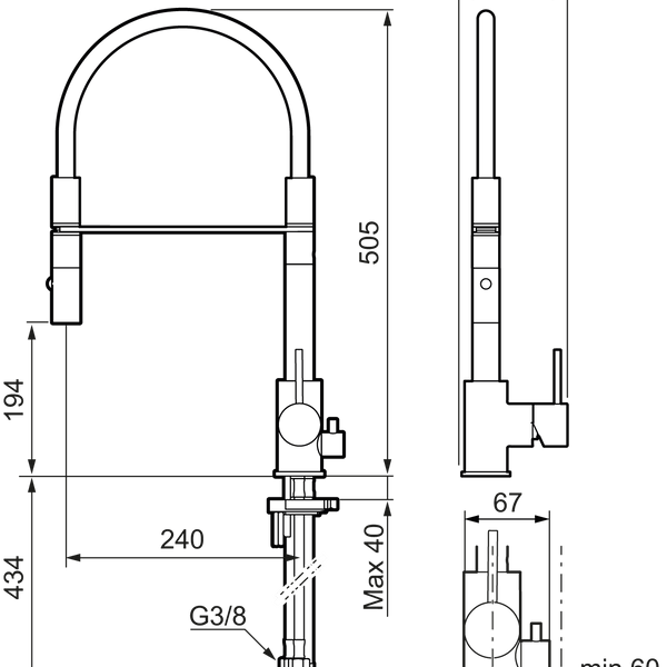 MORA INXX II miniprofi keittiöhana pk - venttiilein Kiiltävä Messinki 272091.60CA [6258368] |