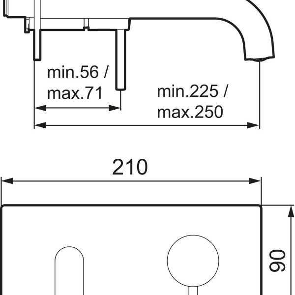 Mora Mora Inxx Ii Keittiöhanan Pintaasennusosat, Jp 250 Mm Mattamusta [275215.12] |