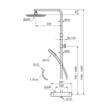 MORA MMIX II shower system ylä - ja käsisuihkusetti Leed 6L 331900.LD [6360752] |