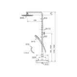 MORA MMIX II shower system ylä - ja käsisuihkusetti 6360751 [331900] |