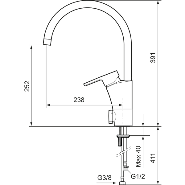 MORA MMIX II soft keittiöhana pk - venttiilein [6261296] |
