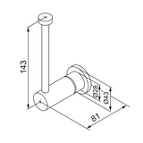 MORA INXX II wc - paperiteline Kromattu 521052 [5778262] |