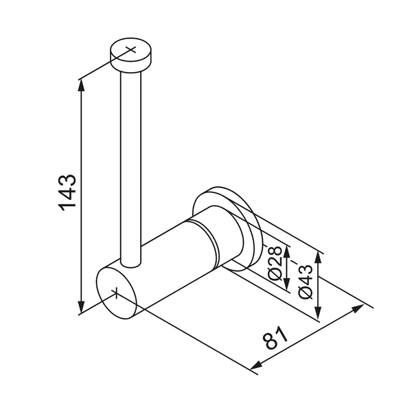 MORA INXX II wc - paperiteline Kromattu 521052 [5778262] |