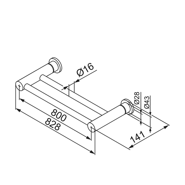 MORA INXX II pyyheteline 800Mm Kiiltävä Messinki Pvd 521055.60 [5778259] |