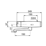 MORA tronic WMS, sairaalahana Djuoksuputki 150 Mm 720315 [6160694] |