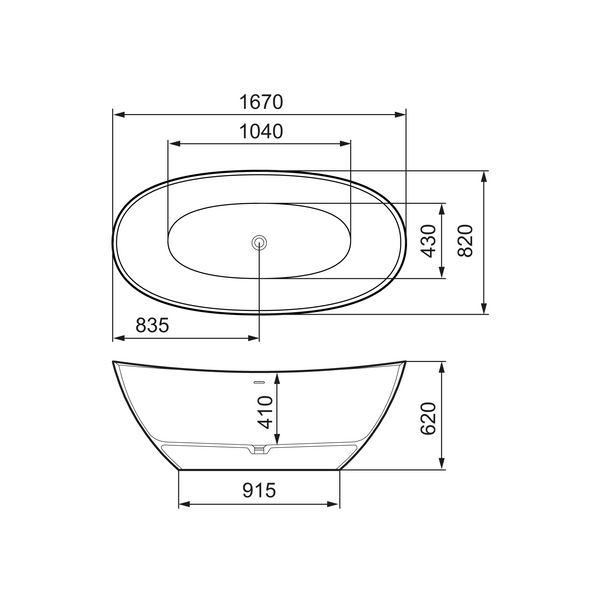 Mora Lava Kylpyamme X 1670 X 820 Mattamusta 951010.12 [5816618] |