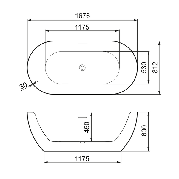 Mora Mare Kylpyamme I 1676 X 812 Valkoinen 951102 [5816607] |