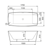 Mora Mare Kylpyamme V 1700 X 800 Valkoinen 951105 [5816610] |