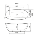 Mora Mare Kylpyamme XI 1700 X 800 Valkoinen 951111 [5816616] |