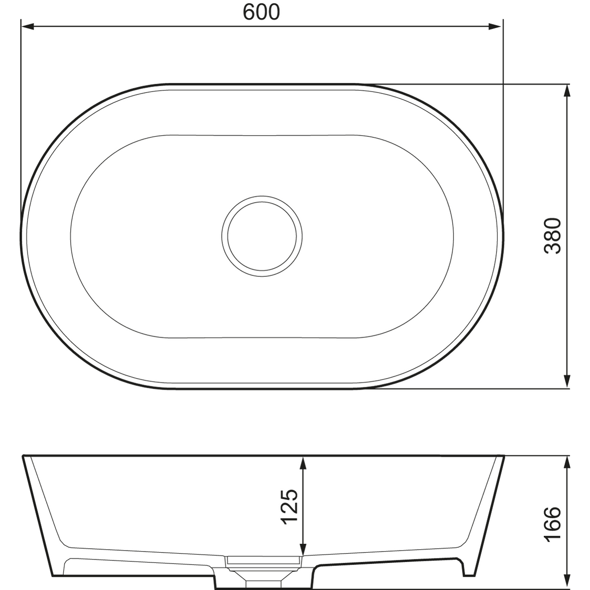 Mora Lava Wash Pesuallas II (M) 600 X 380 Valkoinen 952003 [5975757] |