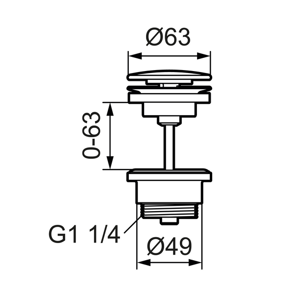 Mora Pohjaventtiili Aina Auki Dn32 Ø63 Max 63 Mm Mattavalkoinen S600066.22 [6561223] |