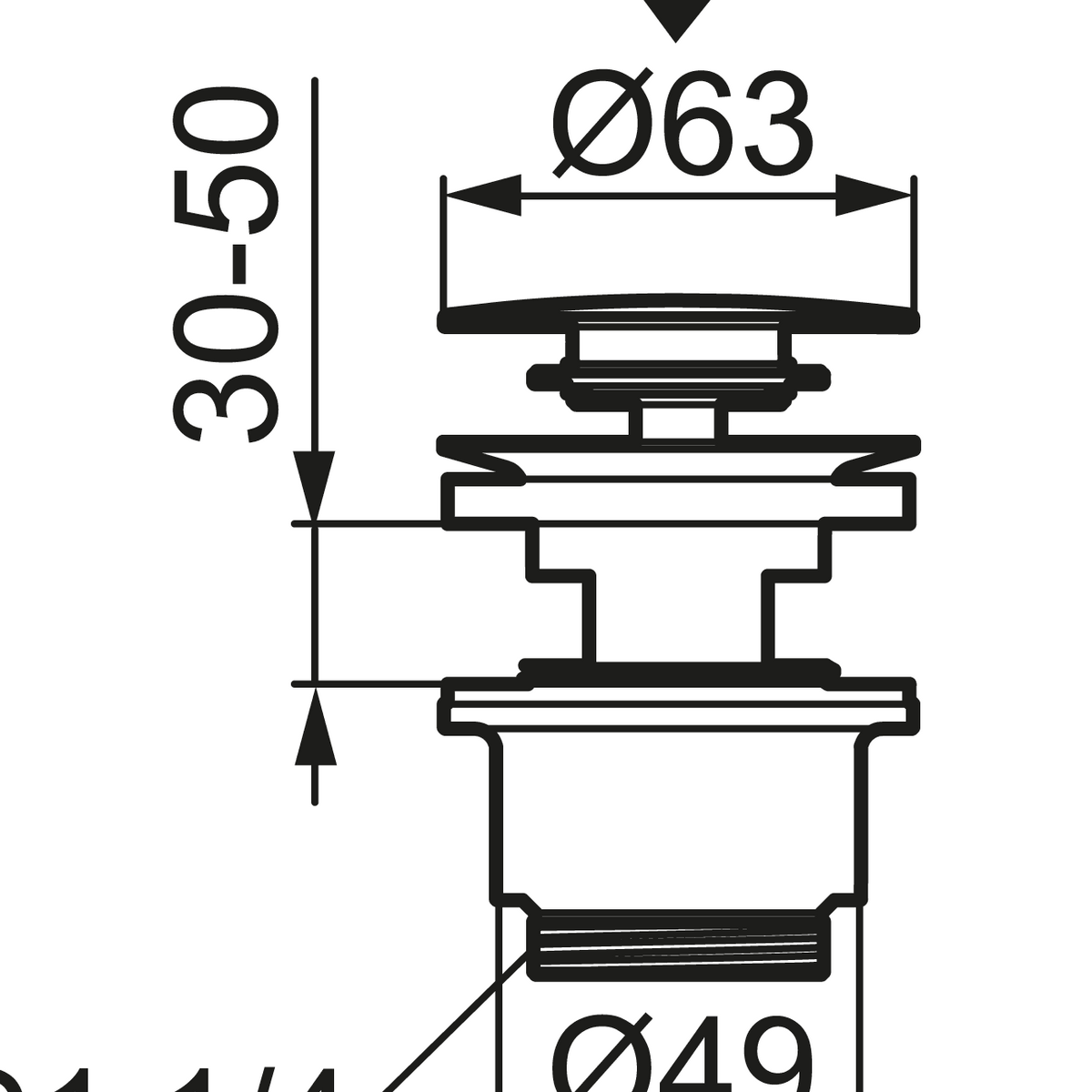Mora Push Down Pohjaventtiili Messinki Pvd S600142.60 [6561216] |