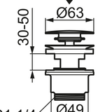 Mora Push Down Pohjaventtiili Messinki Pvd S600142.60 [6561216] |