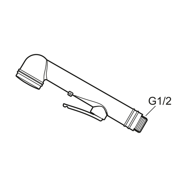 Mora Bidekäsisuihku Mattamusta S600206.12 [6561279] |
