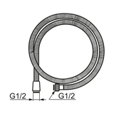 Mora Inxx Ii Bidesuihkuletku 1,5 M Mattamusta S600207.12 [6561283] |