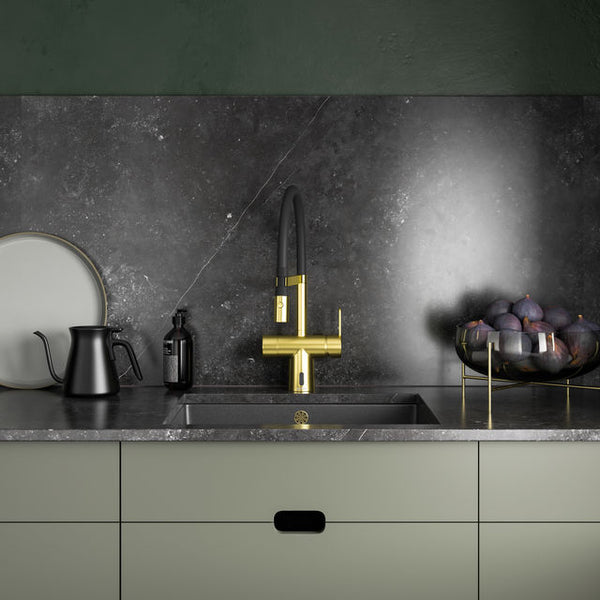 Keittiöhana Damixa Silhouet Touchless Pro harjattu messinki pvd - Fertti.com