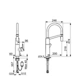 Keittiöhana Oras Optima SemiPro 2739F PKV, 6 V - Fertti.com