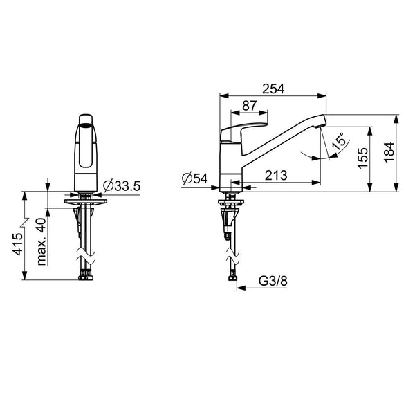 Keittiöhana Oras Safira 1030FS - Fertti.com