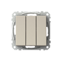 Kytkin Exxact 1+1+1/16A/Ip20 2X Ukj Met - Fertti.com