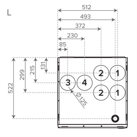 LTO-kone Vallox 125A MV RA12 - Fertti.com