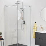 Noro suihkunurkka Frost Concept 99 seinä kirkas, ovi kirkas 900*900MM - Fertti.com