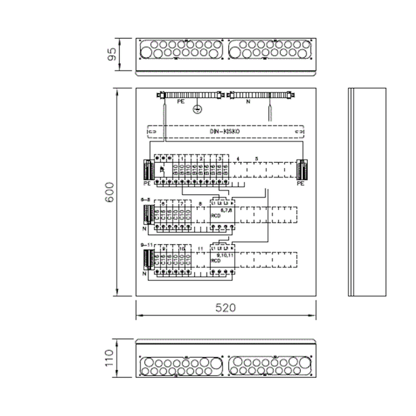 Ryhmäkeskus Ensto Waltteri FE uppo/pinta PESSV345.21 [3301617]