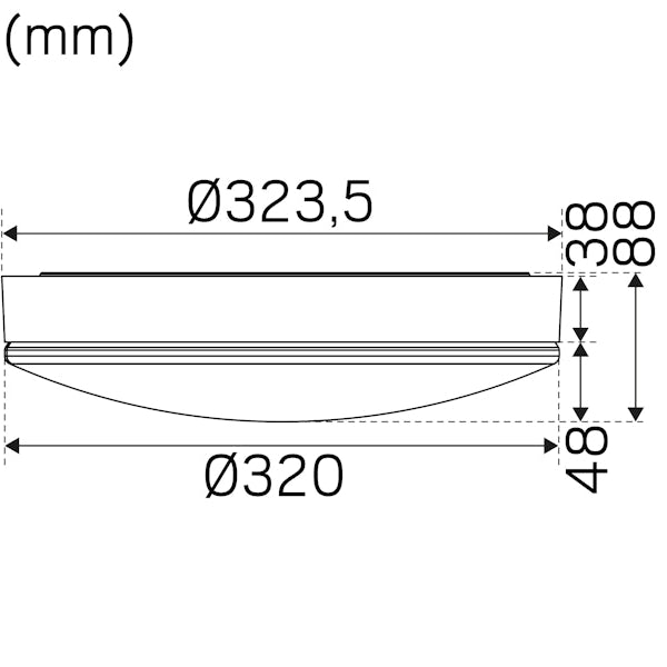 Pinta-As.Valaisin Hide A Lite Ip44 1400Lm 15W 3/4K Wh