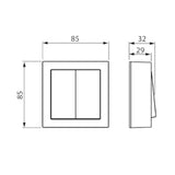 Kytkin Impressivo 5/16Ax/250V/Ip21 Ppj 2X Mus [2046725] |