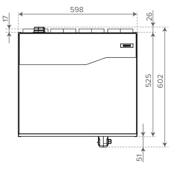 Kattoasennuslevy Vallox 125D R/L [7912199]