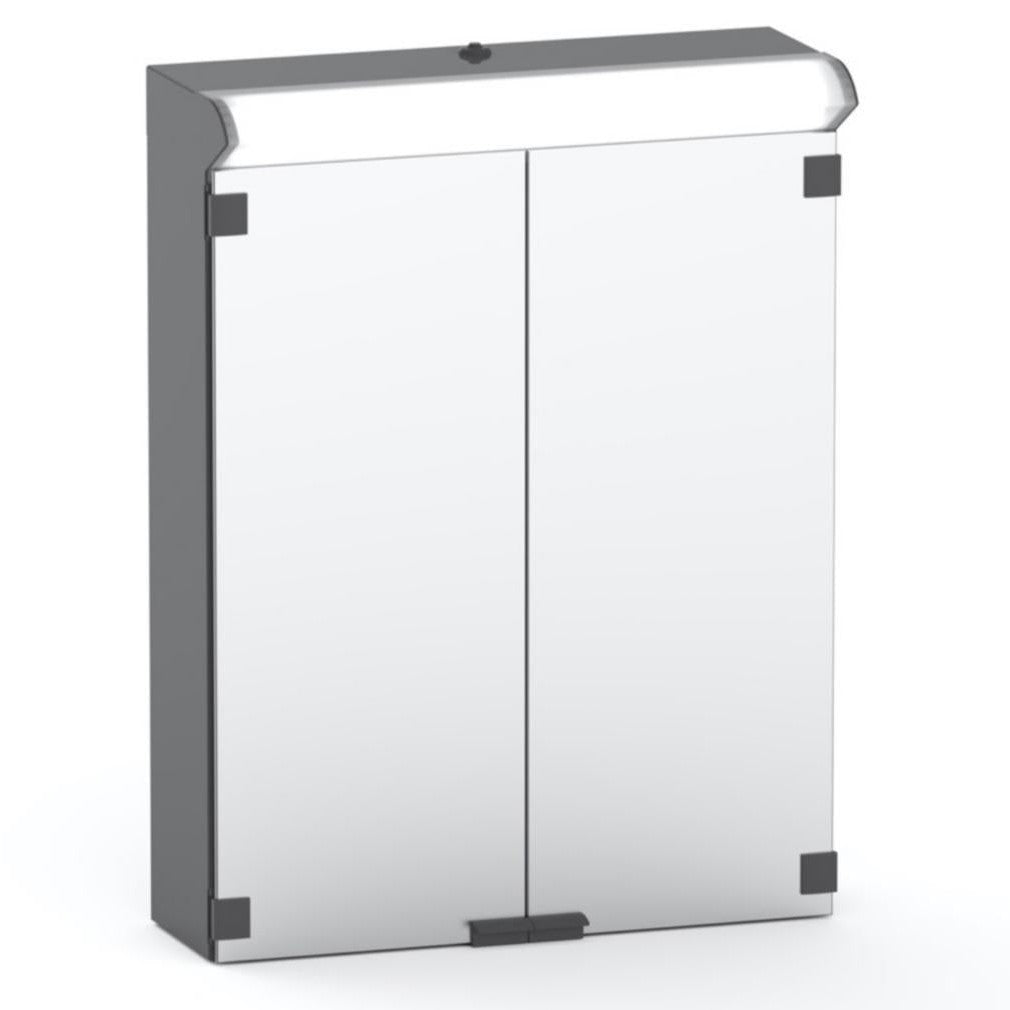 Peilikaappi V21505 Polaria LED Lumena 500 vasen harmaa - Fertti.com