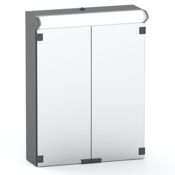 Peilikaappi V21515 Polaria LED Lumena 500 oikea harmaa - Fertti.com