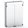 Peilikaappi V21535 Polaria LED Lumena 550 vasen harmaa - Fertti.com