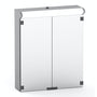 Peilikaappi V21565 Polaria LED Lumena 600 oikea harmaa - Fertti.com