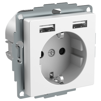 Pistorasia Exxact 1-Pr + 2X Usb Lataus 2,4 Val - Fertti.com