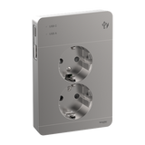 Pistorasia Exxact 2-Pr + 2X Usb Lat. A+C 3A Met - Fertti.com
