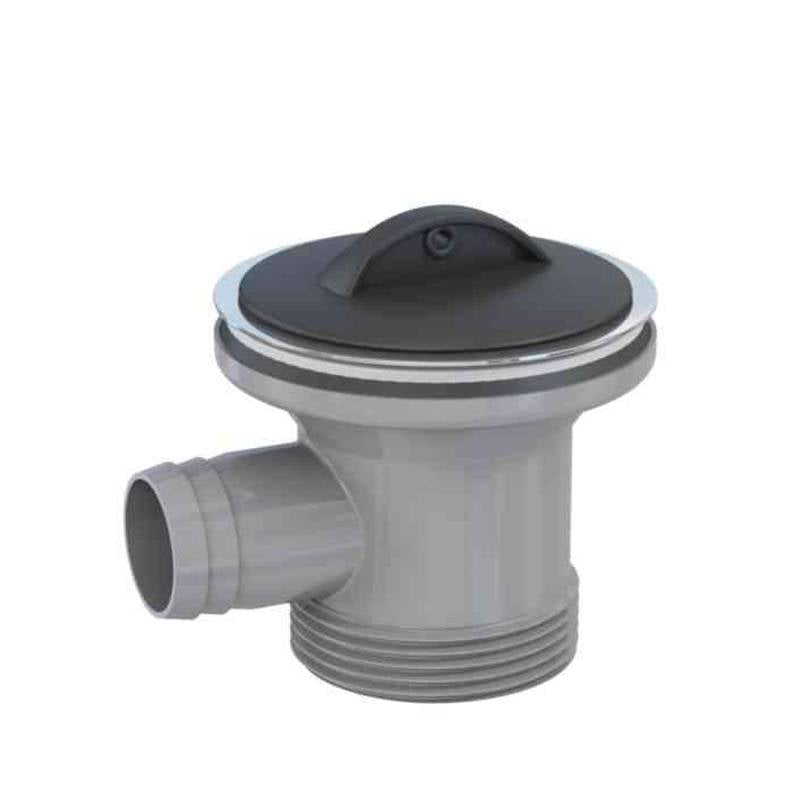 Pohjaventtiili Prevex 1 1/2" UK ylivuoto kumitulppa 12112 - Fertti.com