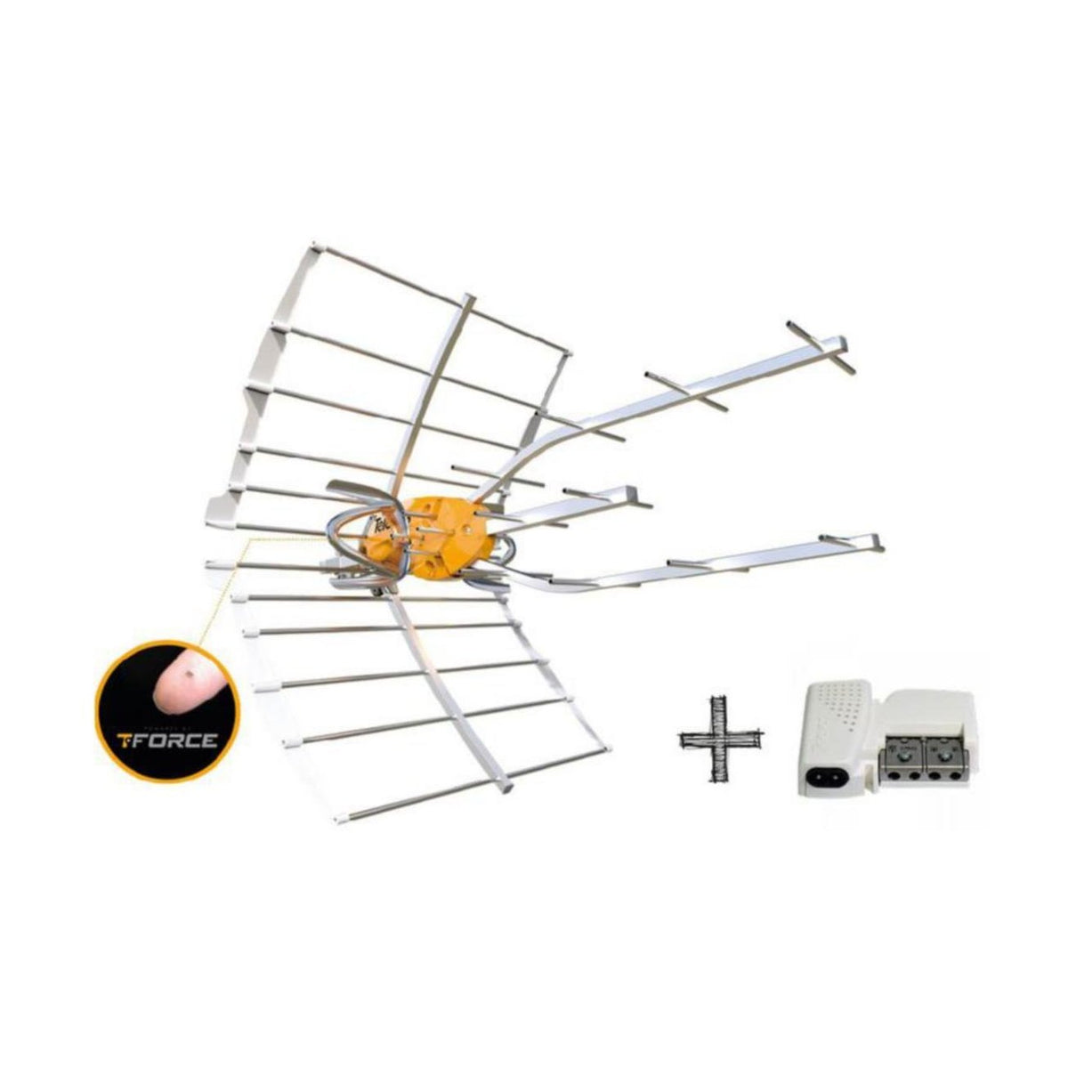 Antenni Uhf Lte700 38Dbi & Psu [7550265] |