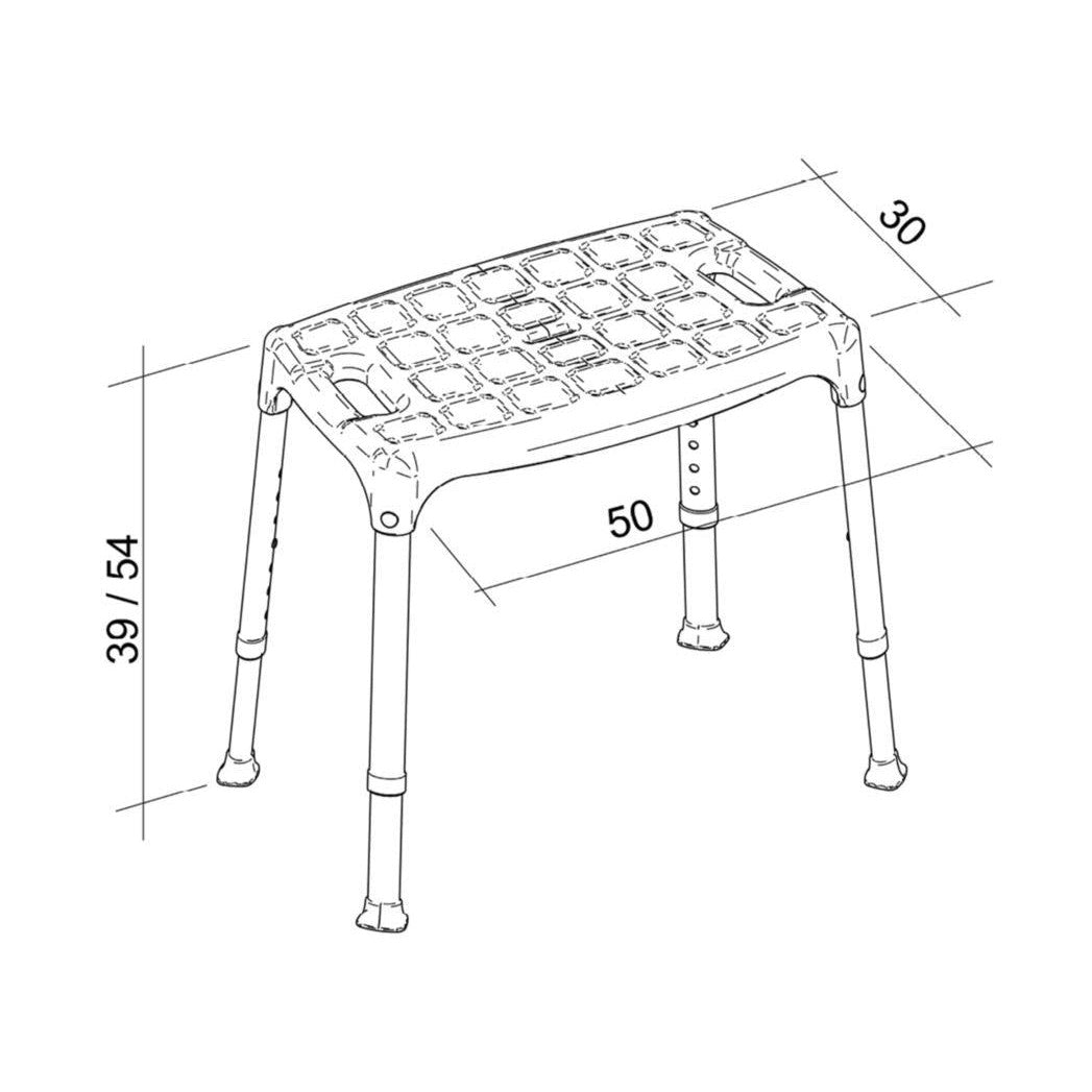 Kylpyhuonejakkara V9312 Polaria Vasco 500mm [5774732] |
