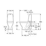 Wc-Laite Nautic Hf 1591 Poistoputki Vasen 5655028