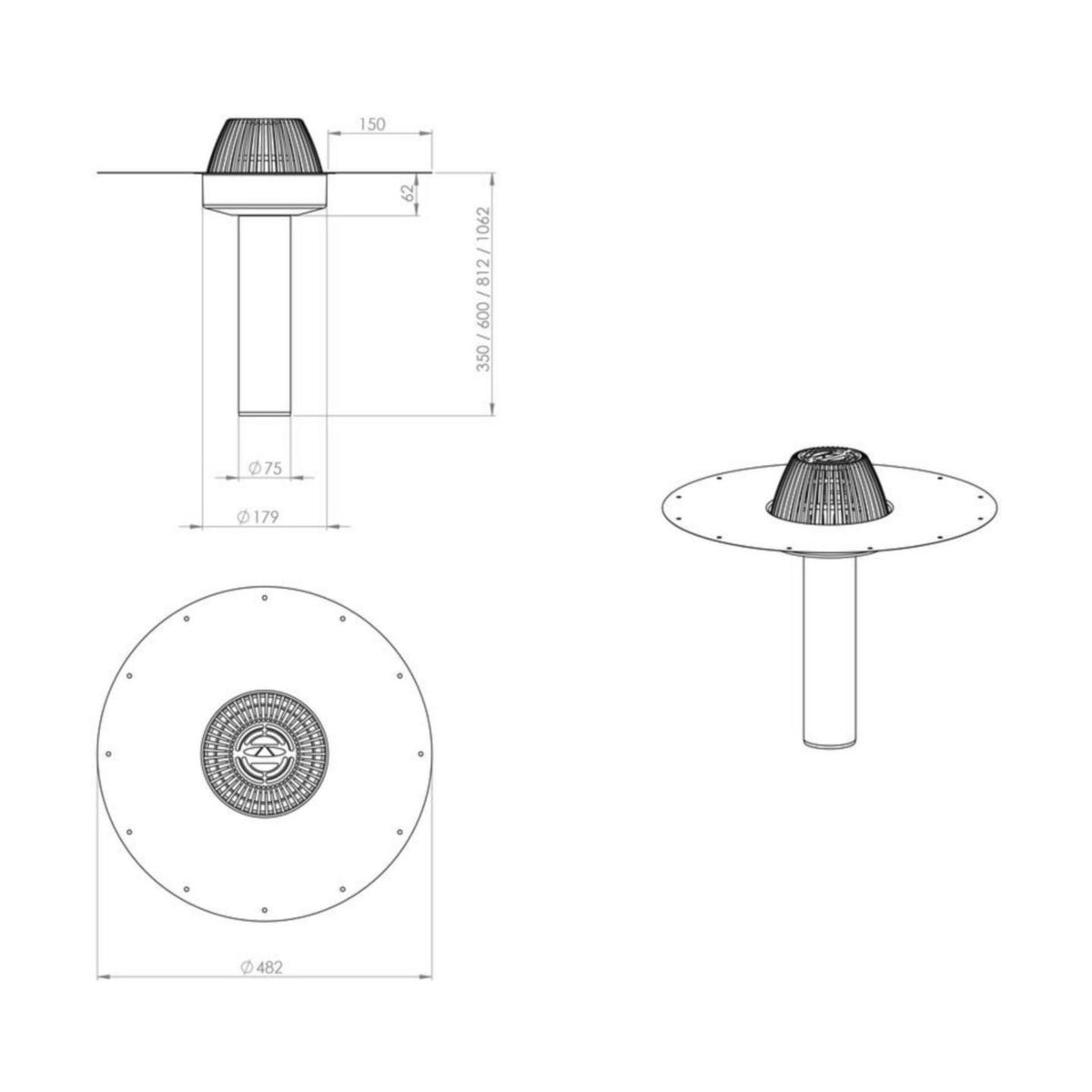 Kattokaivo Vilpe 390001 A-75 Hst 3385215