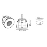 Alasvalo sg nano 1W 2700K 36D va [4130638]
