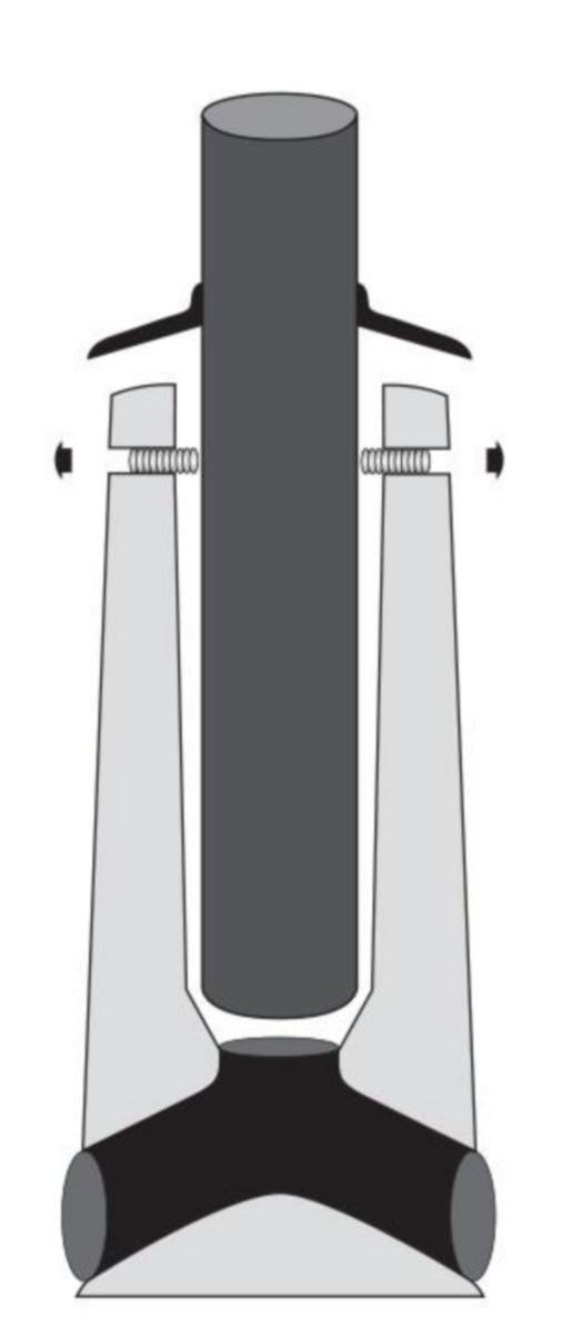 Pylväsjalusta lujabetoni RBJ RBJ-2B (100-143MM. 1-4M) [4607215]