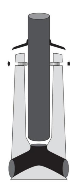 Pylväsjalusta lujabetoni RBJ RBJ-2B (100-143MM. 1-4M) [4607215]