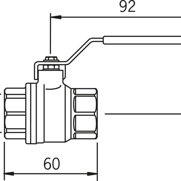 Palloventtiili Messinki 1/2 Sk  Pn25 400015 [3713504]