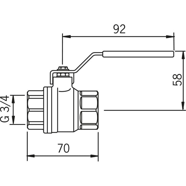 Palloventtiili Messinki 3/4 Sk Pn25 400020 [3713505] |