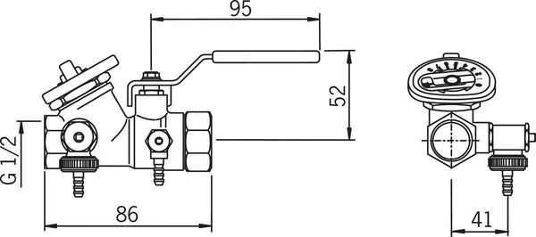 Linjasäätöventtiili Dn15- 410015 [4012004]