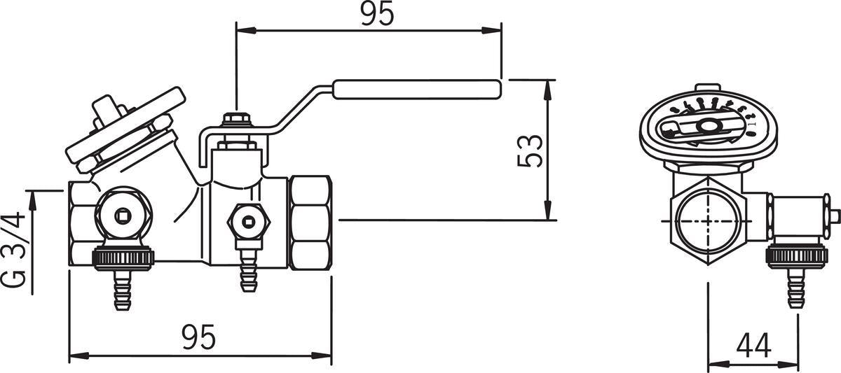 Linjasäätöventtiili Dn20- 410020 [4012006]