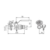 Oras Pumpun Säätöventtiili Dn15 Cu15 - 411015 [4012124] |