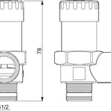 Varoventtiili Oras 1/2 - 10 BAR 430150 [3943332] | lvitarvikkeet.fi